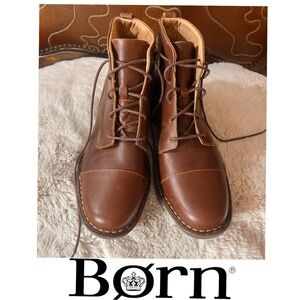 NWOB $140 Men’s Born Ryker Leather Lace-Up Boots – Men’s Size 13